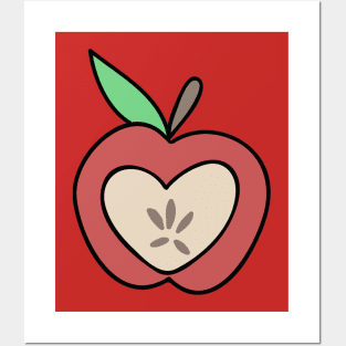 Heart Apple Posters and Art